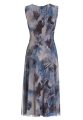 Swing Midikleid aus weichem Mesh 5AJ04600