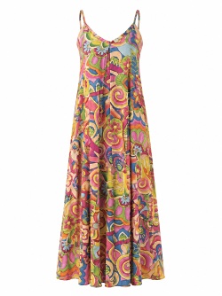 Orientique Maxikleid mit farbenfrohem Print 30452023