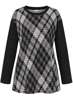 Blusenshirt von Seidel, schwarz/weiß, Z3078