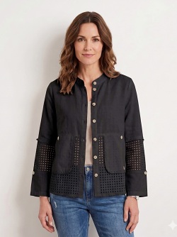 Sommerjacke von Lea H., schwarz 031874