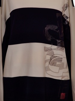 Barbara Lebek Oberteil mit Kordelzug und Streifenmuster, 37170032