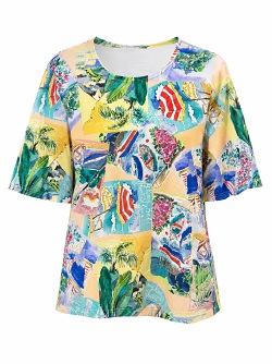 Farbenfrohe Sommershirt von Seidel Z1040-00