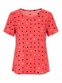 Lässige Sommershirt von Seidel in Koralle  D2425-33
