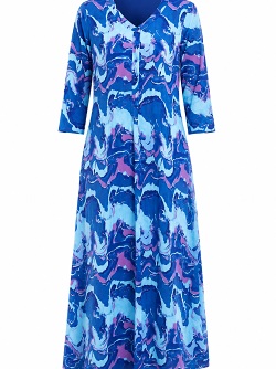 Maxikleid mit abstraktem Print von One Summer  30430056