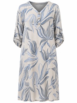 Leichtes Kleid mit floralem Print von Lea H. 031758