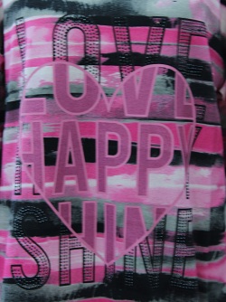 Top Secret Langarm Shirt - pink/schwarz 220911155