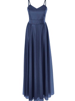 Glitzerkleid New Gol 13829-1 navy