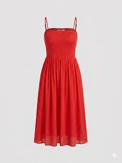 Orientique Kleid Rayon Dobby, rot  81315