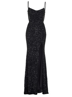 Slipdress mit transparenter Rückenpartie - black 5AG070HK 