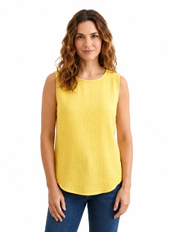 Ärmelloses Musselin-Top von Navigazione 50048