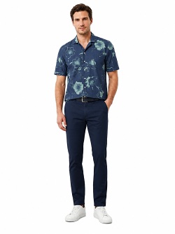 Digel Kurzarmhemd mit floralem Print 1137008
