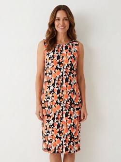 Ärmelloses Kleid mit floralem Print von MXO 71975