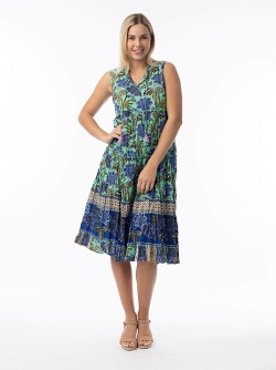 Orientique Las Cuevas Kleid, mehrlagig, ärmellos  20118