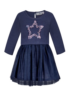 Mädchenkleid von Happy Kids, navy, 933512