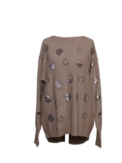 Strickpullover  von Marinello, beige meliert, 56289