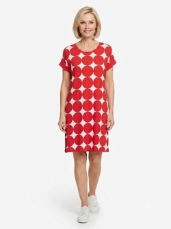 Jerseykleid, weiß-rot, Pastunette, 16221-223