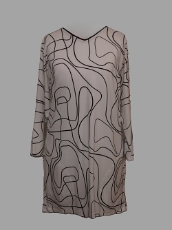 Blusenshirt von Seidel, weiß/schwarz, C3001-11