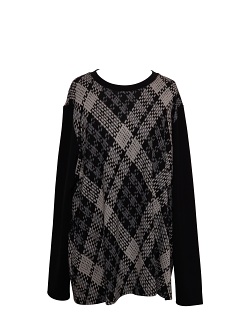 Blusenshirt von Seidel, schwarz/weiß, Z3078