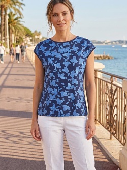 Sommershirt von Barbara Lebek, navy 56690062