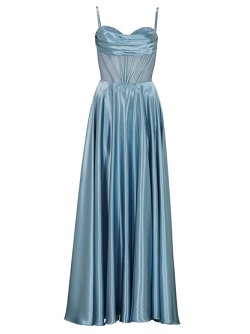 Hey Kyla See-through-Corsagenkleid mit Ziersteinen - sky blue 5AG019HK