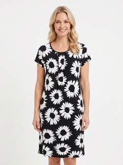 Sommerkleid von Pastunette, schwarz-weiss 16231-200-3