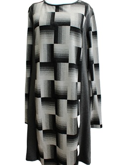 Kleid von Seidel, Trendmuster Karo, schwarz/weiß, W 3905