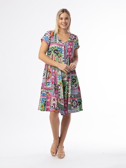 Orientique Sao Bento Dress Layers Short Sleeve  61739