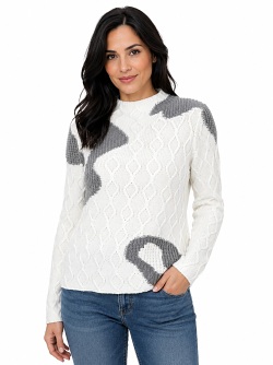 GolleHaug Pullover mit Stehkragen und Strukturmuster - 02521-11034
