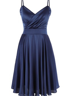 Satinkleid New Gol 13840-1 navy