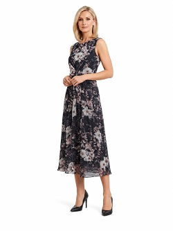 Swing Kleid aus bedrucktem Mesh 5AH14600