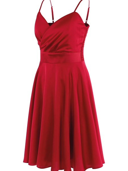 Satinkleid New Gol 13840-78 kirsch