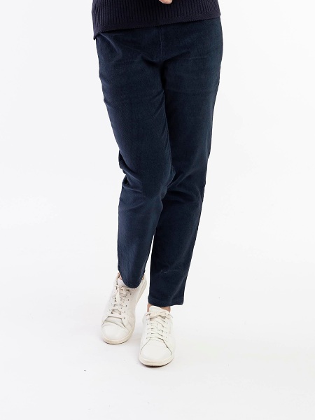Orientique Cord Solid Jeggings 2681 Navy