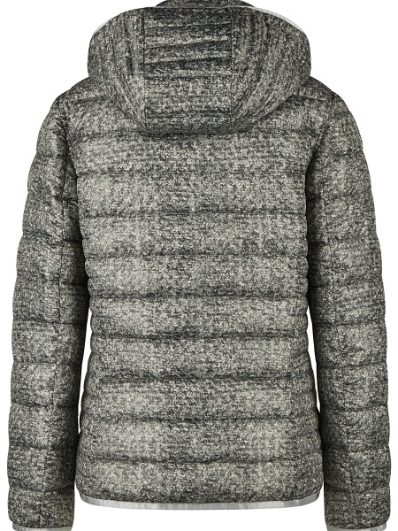 Steppjacke mit Kapuze von Barbara Lebek, dark green/sage, 31180052