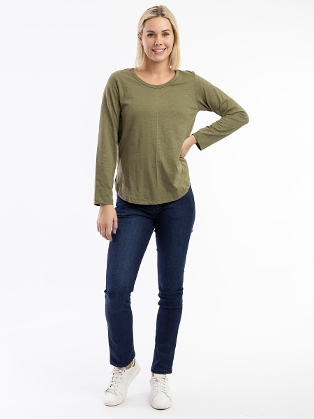 Orientique Essential Knits Pullover 52001 - Olive