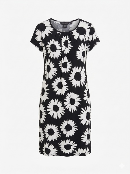 Sommerkleid von Pastunette, schwarz-weiss 16231-200-3