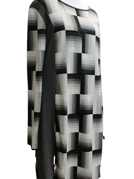 Kleid von Seidel, Trendmuster Karo, schwarz/weiß, W 3905