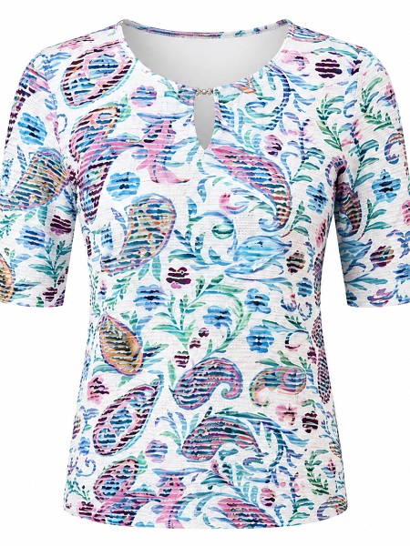 Shirt mit floralem Paisley-Print von Sommermann  5949-32