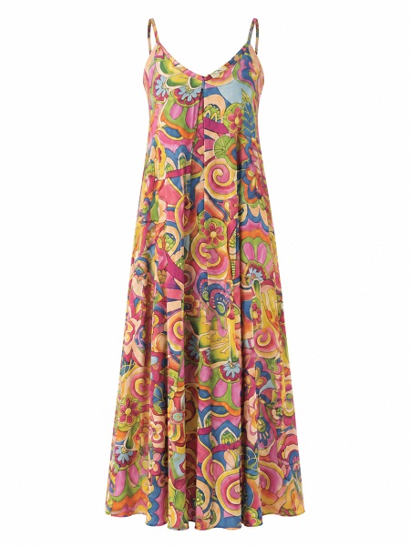 Orientique Maxikleid mit farbenfrohem Print 30452023