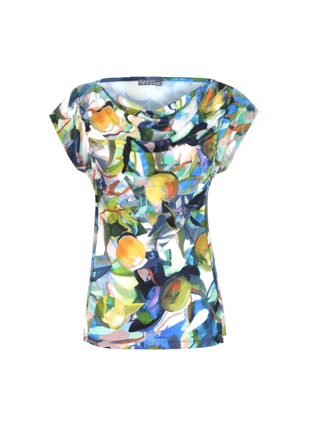 Dolcezza Shirt mit künstlerischem Allover-Print R2511