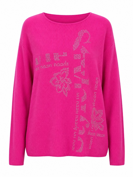 Barbara Lebek Strickpullover, rosa 55130002