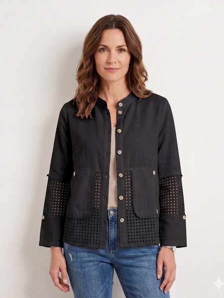 Sommerjacke von Lea H., schwarz 031874