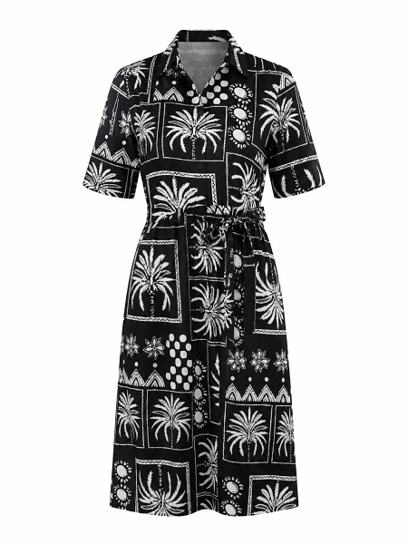 One Summer Kleid mit Bindegürtel 30537403