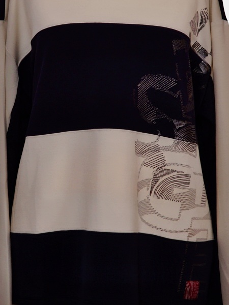 Barbara Lebek Oberteil mit Kordelzug und Streifenmuster, 37170032