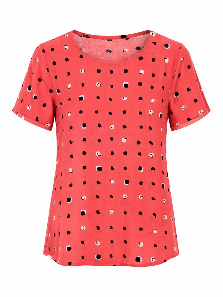 Lässige Sommershirt von Seidel in Koralle  D2425-33