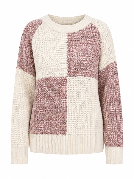 Strickpullover von M.X.O, offwhite/camel, 53504