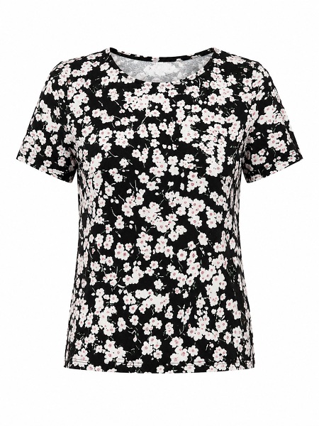 Sommershirt mit Blumenmuster von Seidel D2423-99