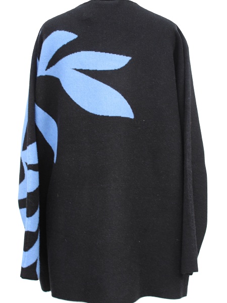 Pullover von Marinello, sehr angenehmer Tragekomfort, schwarz/blau, 13201