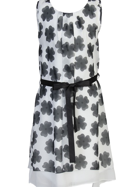 Girls "PIER NINE" Kleid, weiss-schwarz 1378500