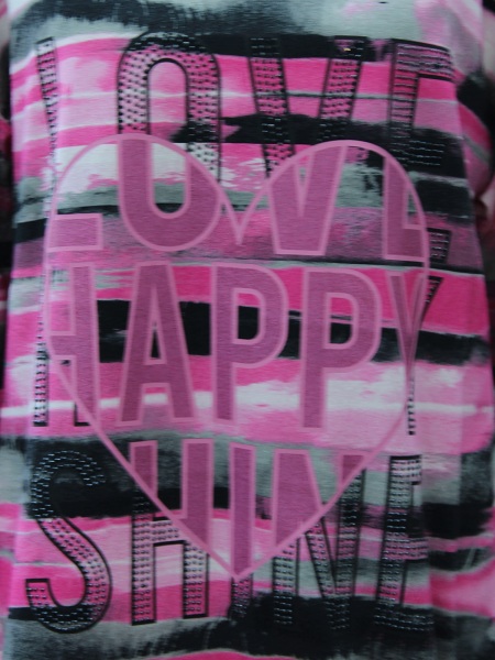 Top Secret Langarm Shirt - pink/schwarz 220911155