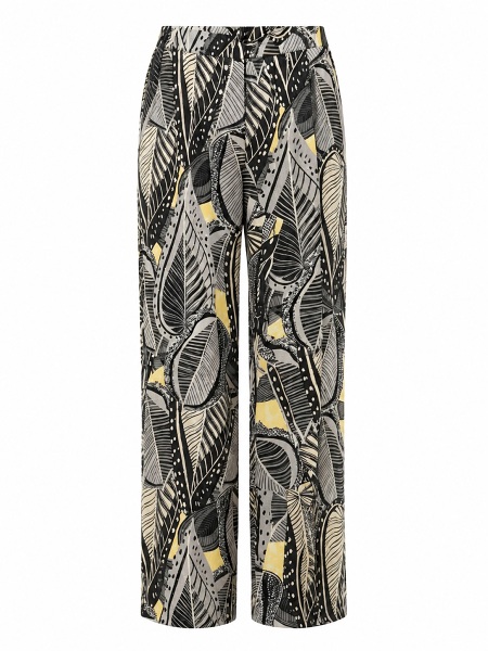 Hose mit Blätter-Print von Capuccino 260628